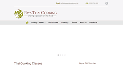 Desktop Screenshot of payathaicooking.co.uk